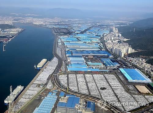 Cụm công nghiệp tại Ulsan Hàn Quốc